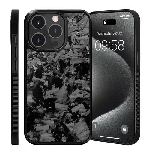 100% Real Forged Carbon Fiber Magsafe Phone Case for Iphone 16 14 13 12 11 plus Pro /Pro Max Glossy Shockproof Protective Cover