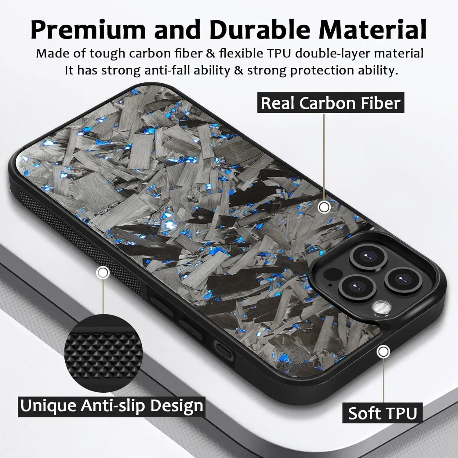 100% Real Forged Carbon Fiber Magsafe Phone Case for Iphone 16 14 13 12 11 plus Pro /Pro Max Glossy Shockproof Protective Cover
